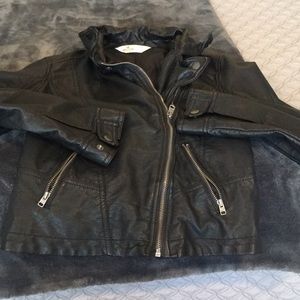 Hollister faux leather jacket